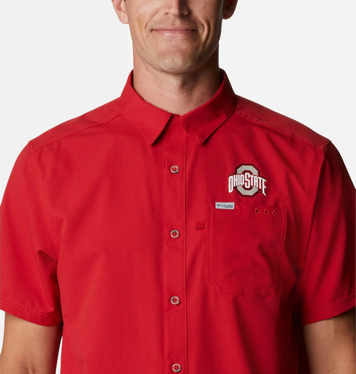 Men's Collegiate PFG Slack Tide Camp Shirt - Ohio State