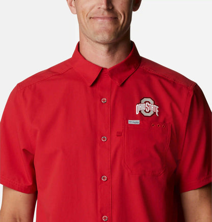 Men's Collegiate PFG Slack Tide Camp Shirt - Ohio State
