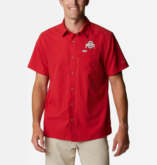 Men's Collegiate PFG Slack Tide Camp Shirt - Ohio State