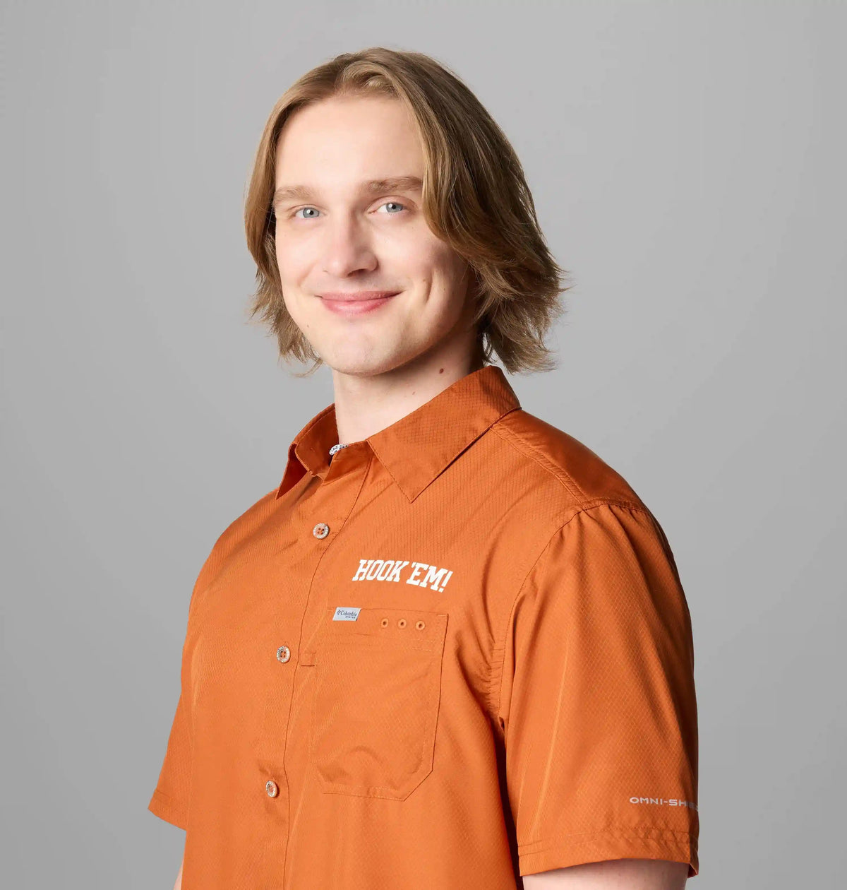 Men's Collegiate PFG Slack Tide Camp Shirt - Texas