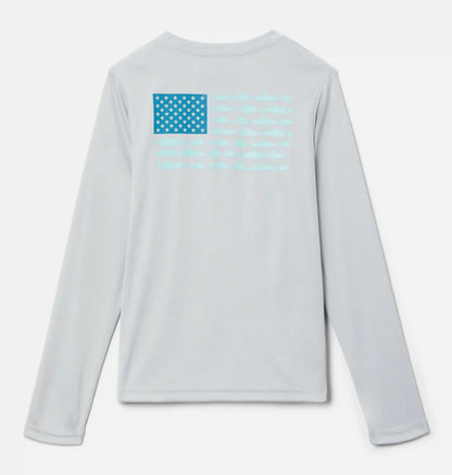Boys' Toddler PFG Terminal Tackle Fish Flag Long Sleeve Shirt