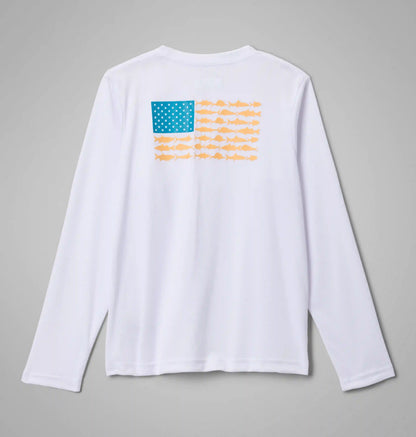 Boys' PFG Terminal Tackle Fish Flag Long Sleeve Shirt