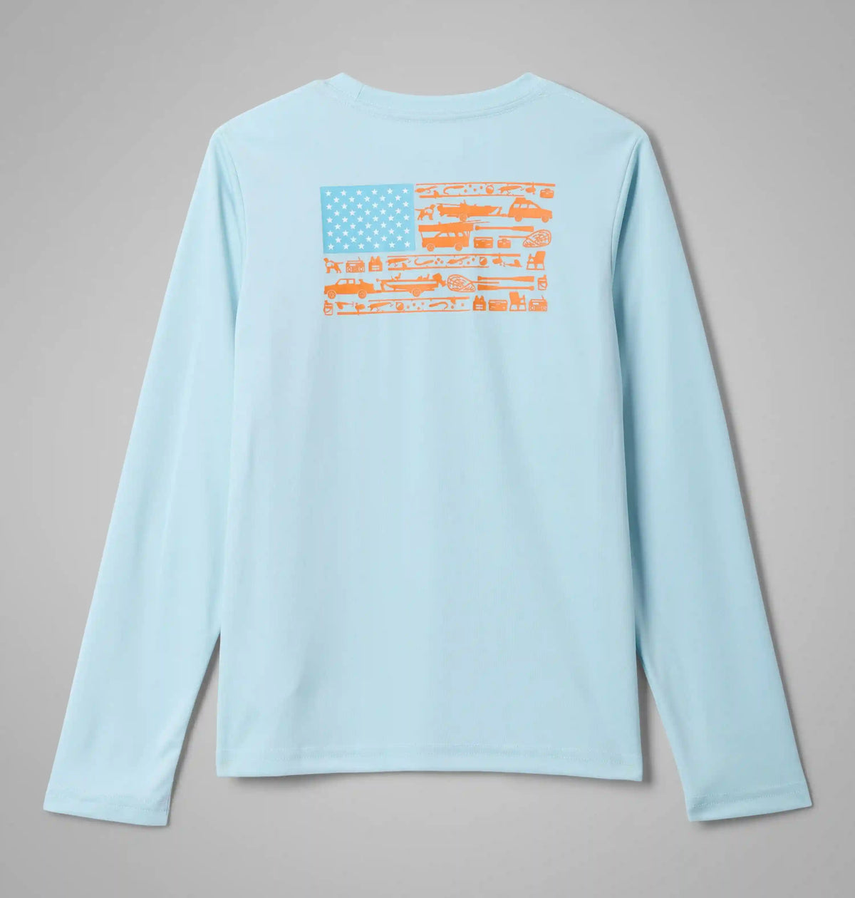 Boys' PFG Terminal Tackle Fish Flag Long Sleeve Shirt