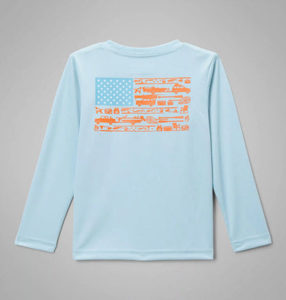 Boys' Toddler PFG Terminal Tackle Fish Flag Long Sleeve Shirt