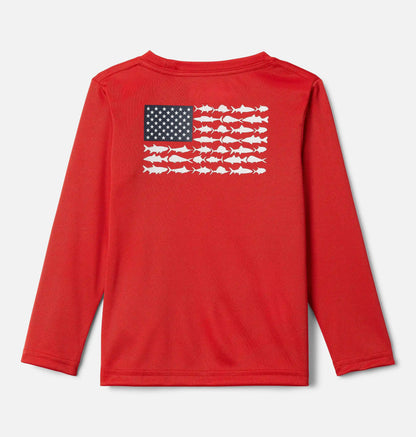 Boys' Toddler PFG Terminal Tackle Fish Flag Long Sleeve Shirt