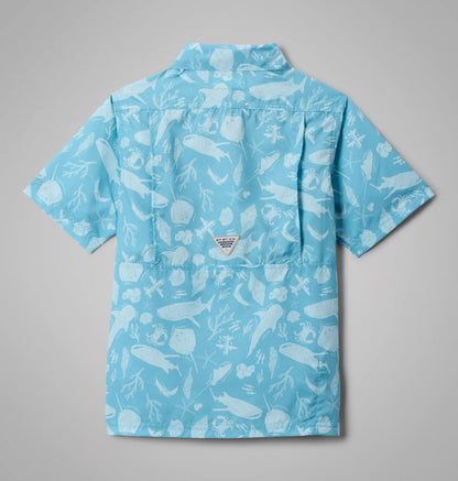 Boys' PFG Super Slack Tide Short Sleeve Camp Shirt