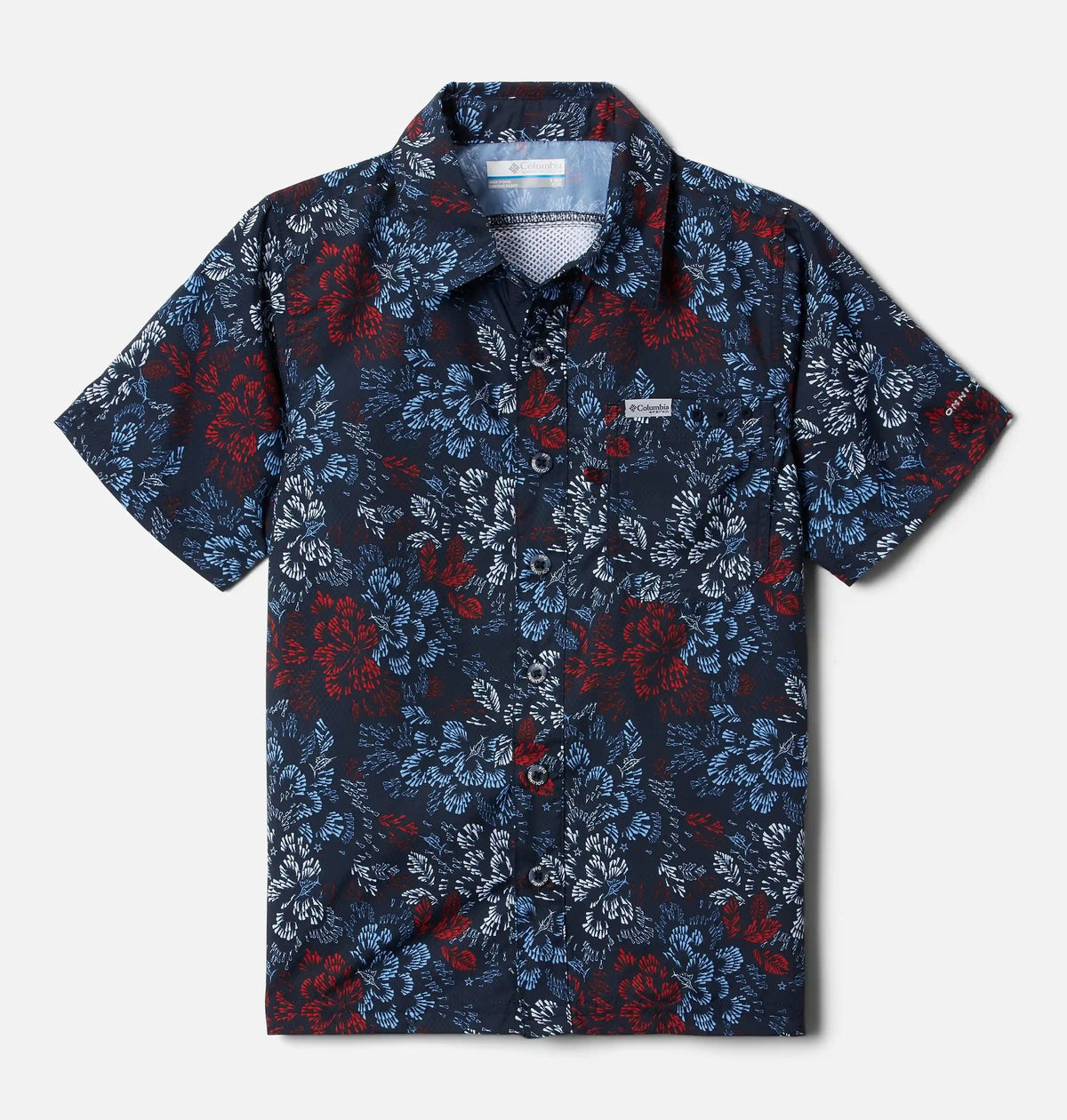Boys' PFG Super Slack Tide Short Sleeve Camp Shirt