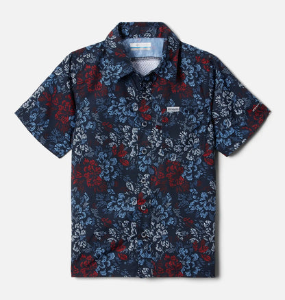 Boys' PFG Super Slack Tide Short Sleeve Camp Shirt