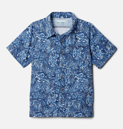 Boys' PFG Super Slack Tide Short Sleeve Camp Shirt