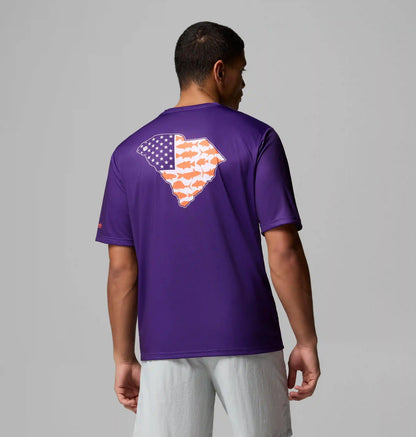 Men's Collegiate PFG Terminal Tackle Short Sleeve Shirt - Clemson