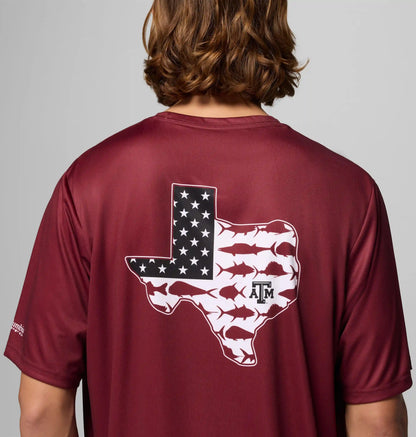 Men's Collegiate PFG Terminal Tackle Short Sleeve Shirt - Texas A&M