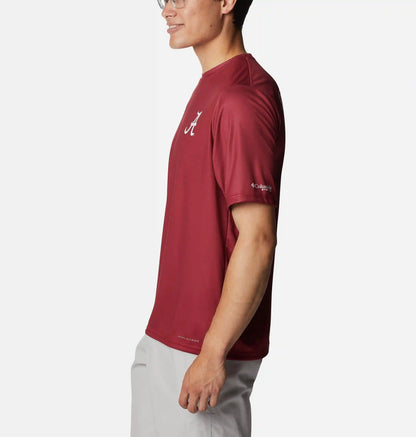 Men's Collegiate PFG Terminal Tackle Short Sleeve Shirt - Alabama
