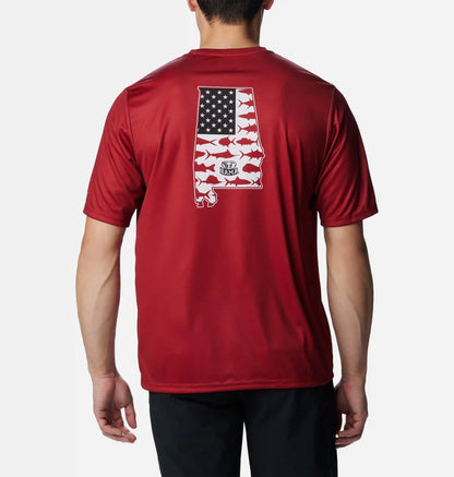 Men's Collegiate PFG Terminal Tackle Short Sleeve Shirt - Alabama