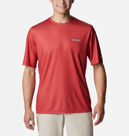 Men's Collegiate PFG Terminal Tackle Short Sleeve Shirt - Georgia