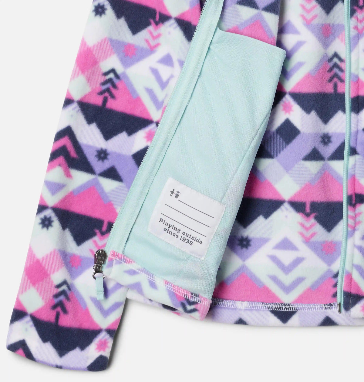 Girls' Castle Dale Printed Full Zip Fleece Jacket