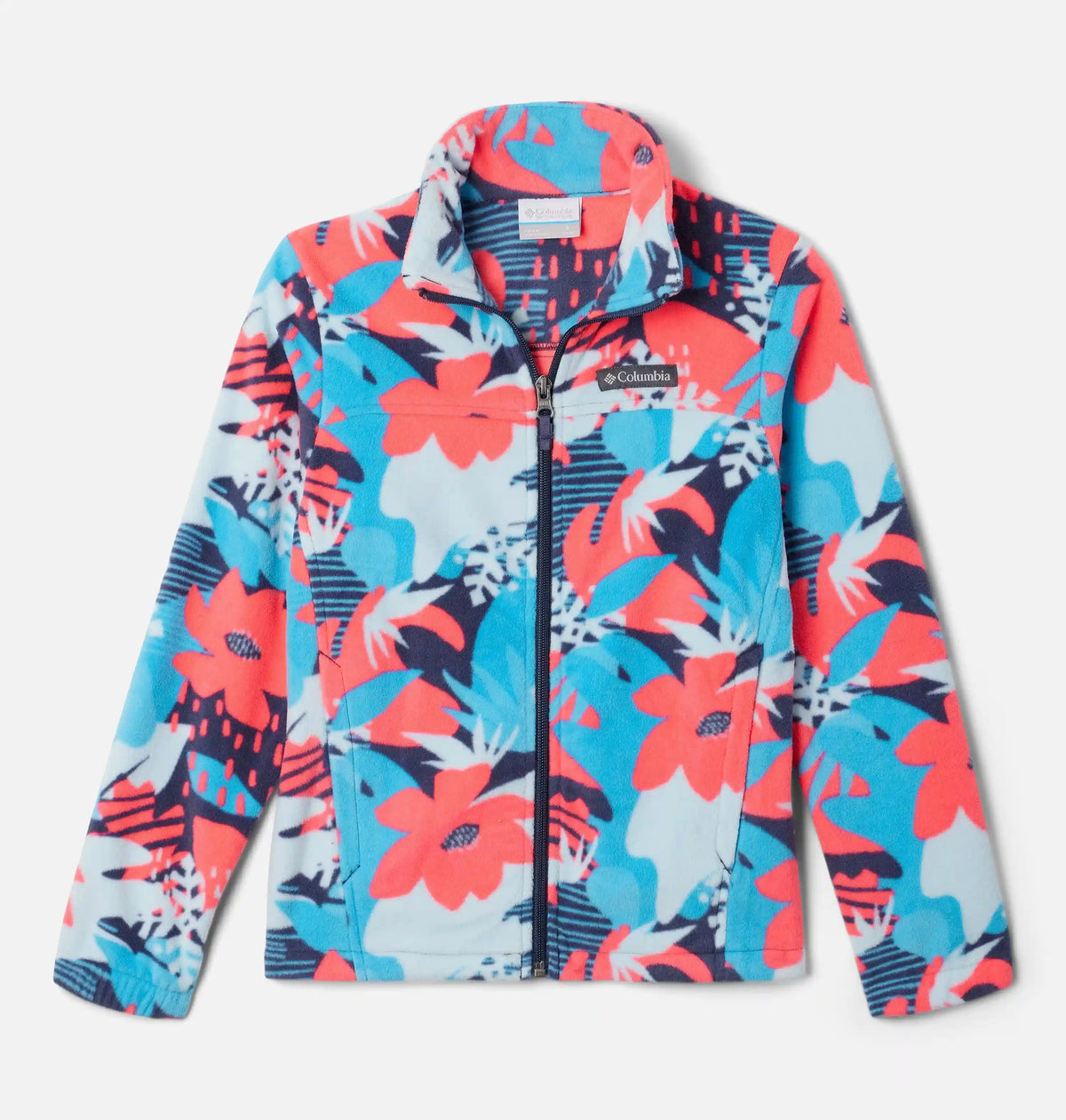 Girls' Castle Dale Printed Full Zip Fleece Jacket
