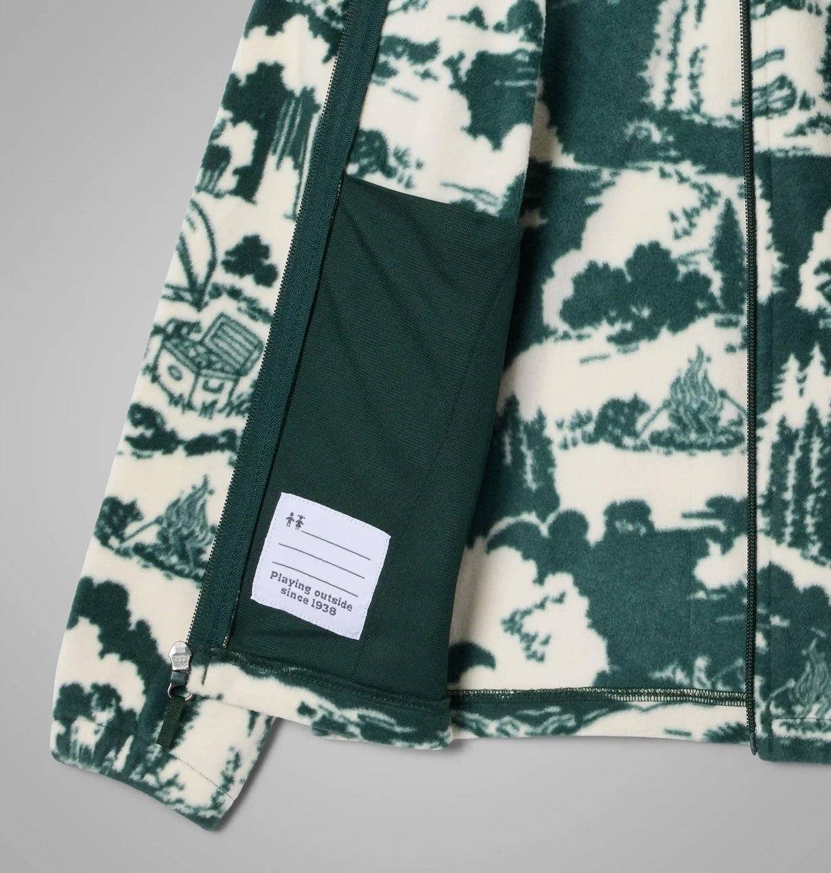 Boys' Castle Dale Printed Full Zip Fleece