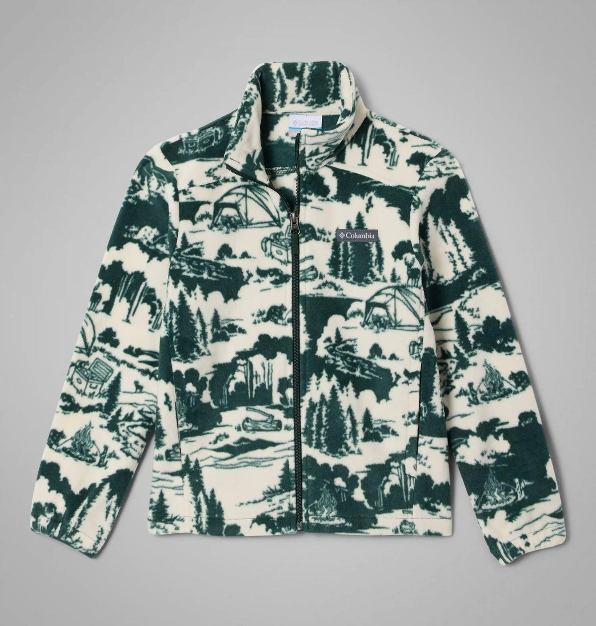 Boys' Castle Dale Printed Full Zip Fleece