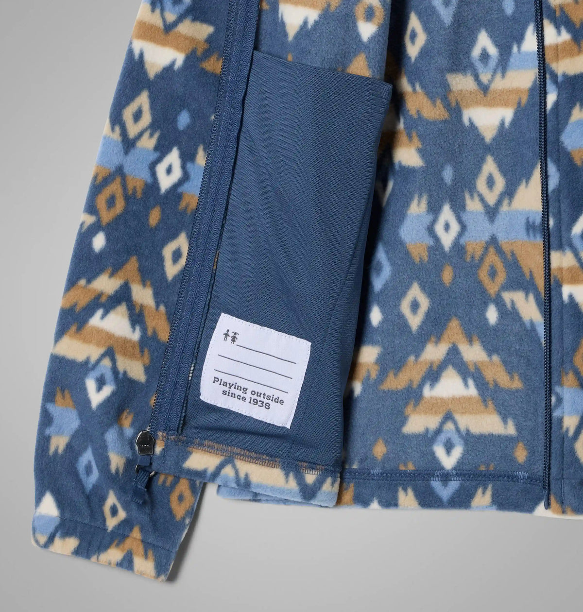 Boys' Castle Dale Printed Full Zip Fleece
