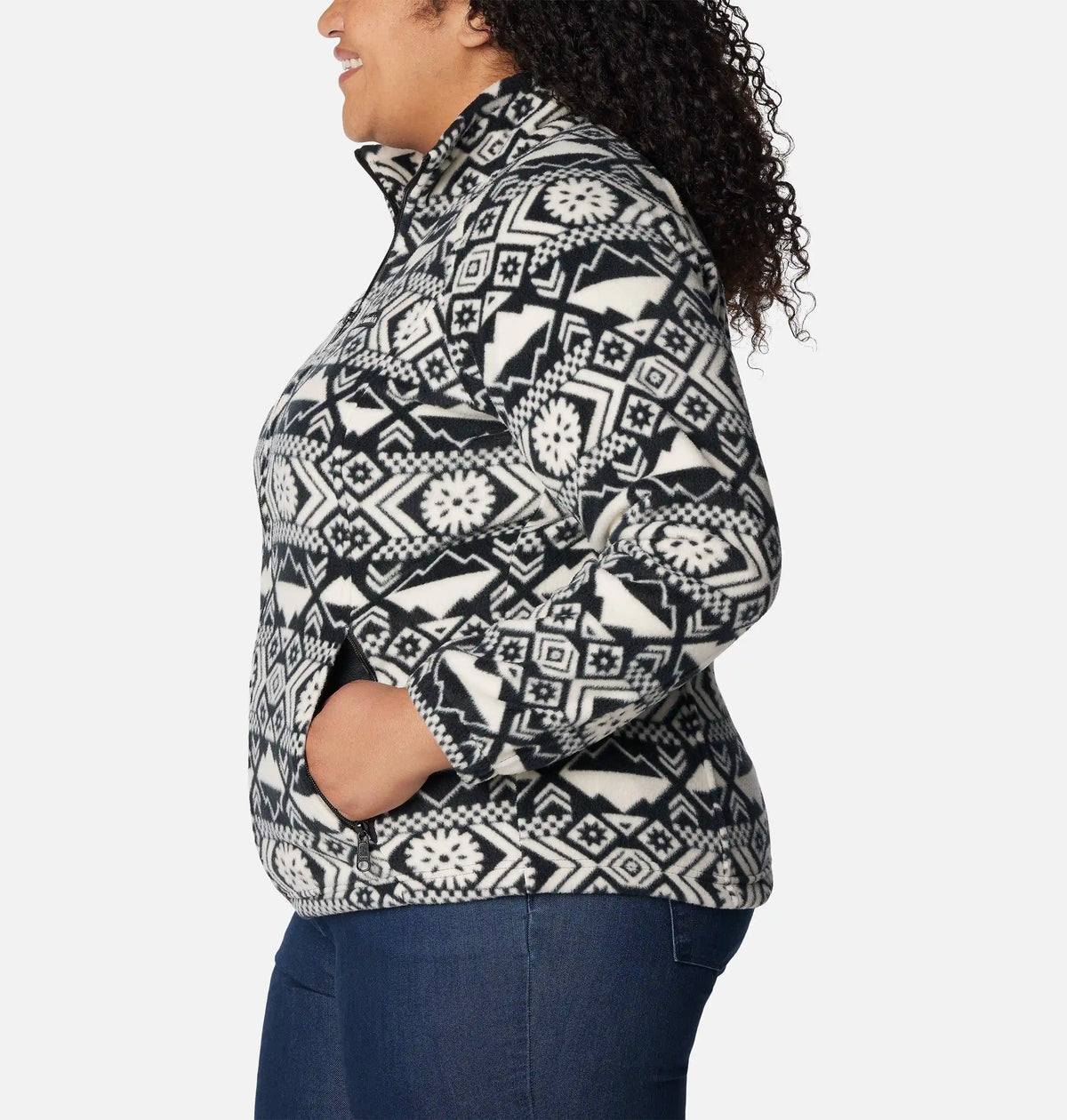 Women's Benton Springs Printed Full Zip Fleece Jacket - Plus Size