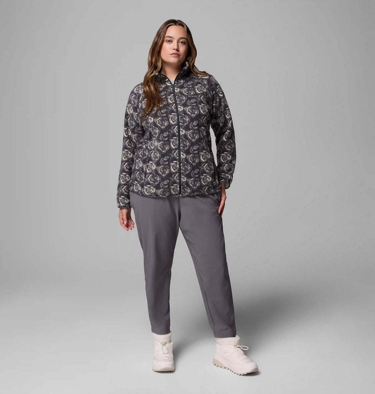 Women's Benton Springs Printed Full Zip Fleece Jacket - Plus Size