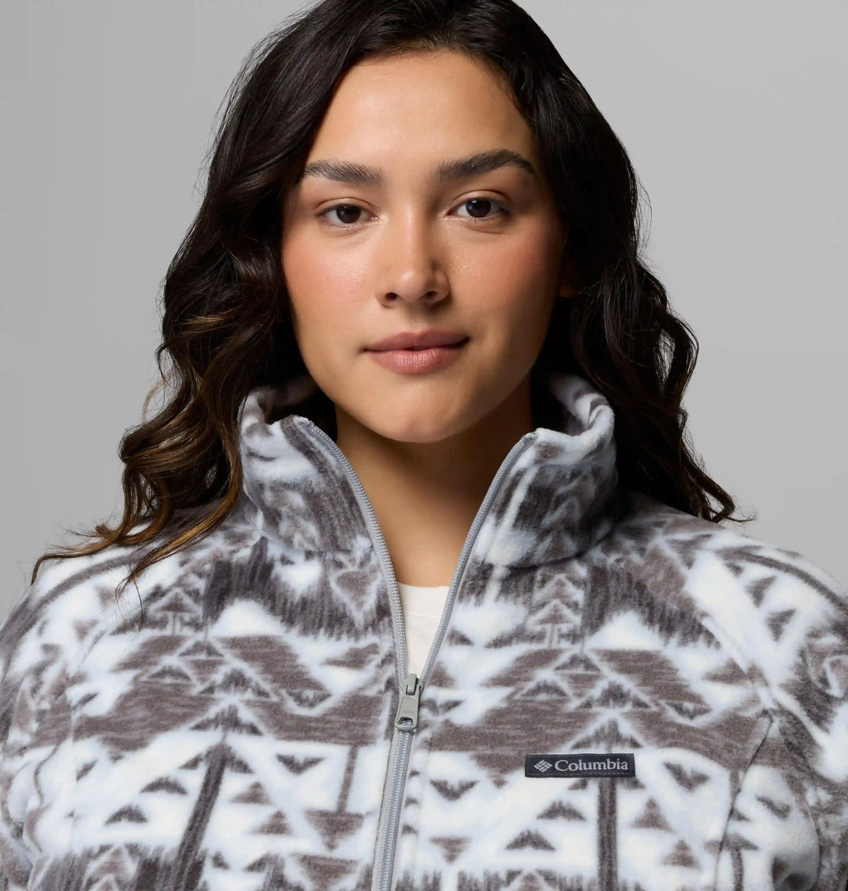 Women's Benton Springs Printed Full Zip Fleece Jacket - Plus Size