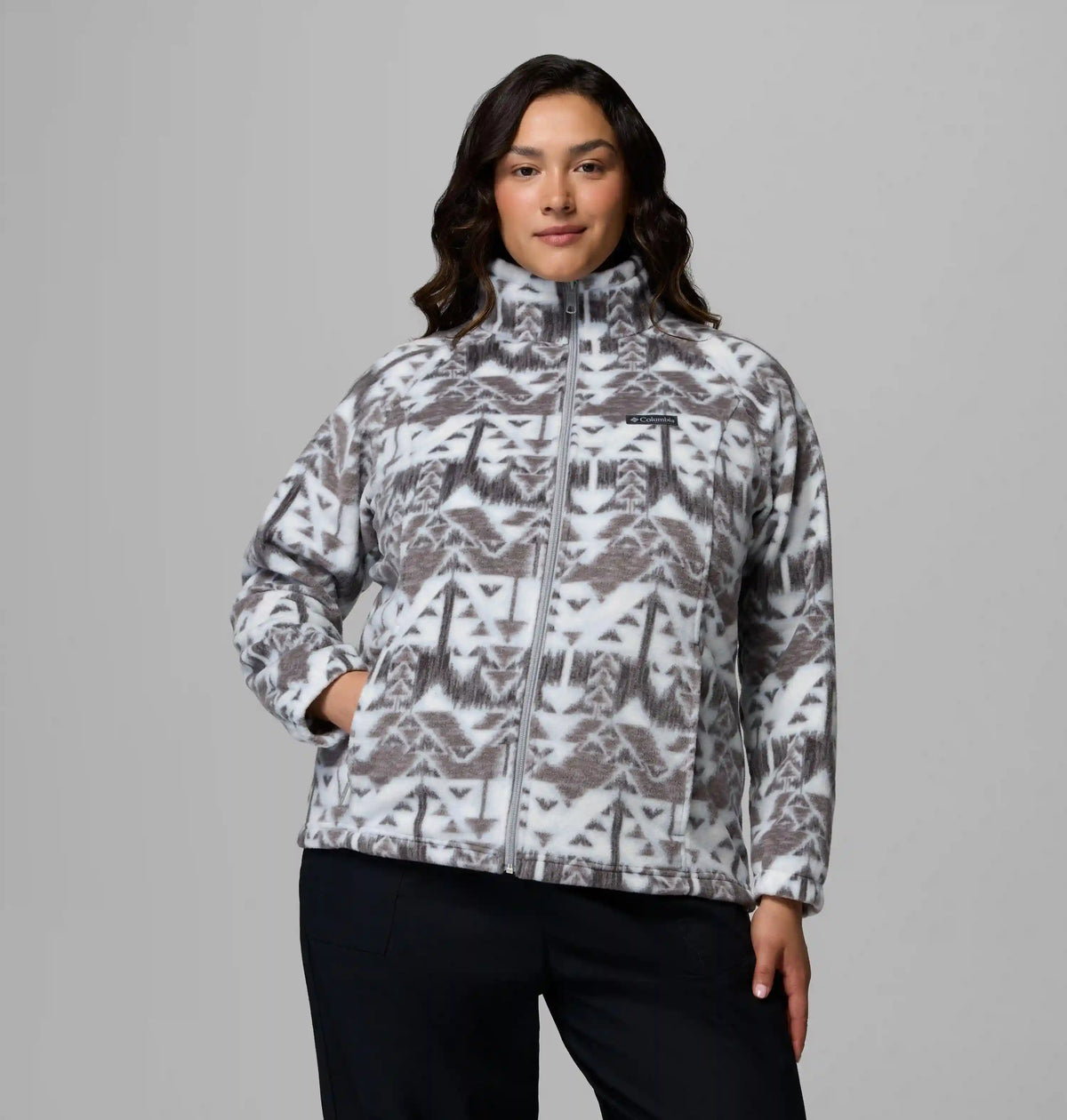 Women's Benton Springs Printed Full Zip Fleece Jacket - Plus Size