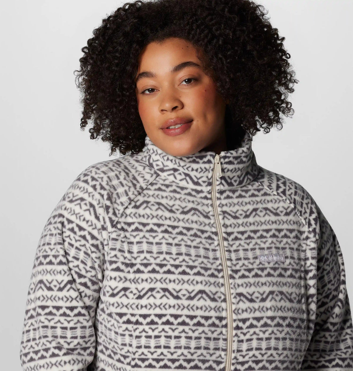 Women's Benton Springs Printed Full Zip Fleece Jacket - Plus Size
