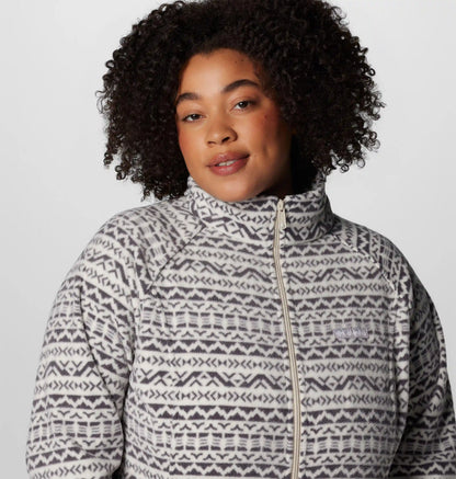 Women's Benton Springs Printed Full Zip Fleece Jacket - Plus Size