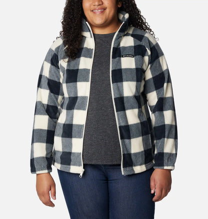 Women's Benton Springs Printed Full Zip Fleece Jacket - Plus Size
