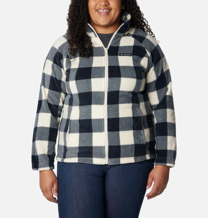 Women's Benton Springs Printed Full Zip Fleece Jacket - Plus Size