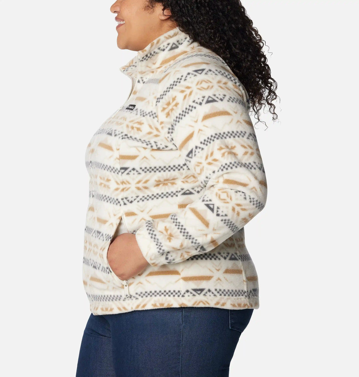 Women's Benton Springs Printed Full Zip Fleece Jacket - Plus Size