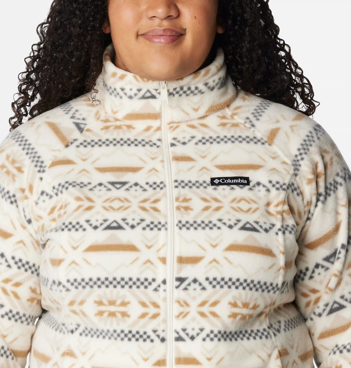 Women's Benton Springs Printed Full Zip Fleece Jacket - Plus Size