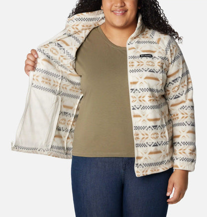 Women's Benton Springs Printed Full Zip Fleece Jacket - Plus Size