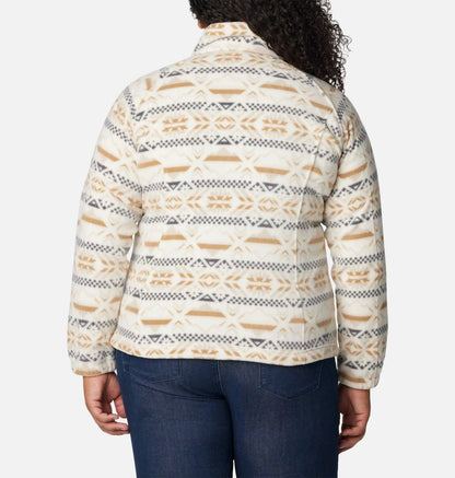 Women's Benton Springs Printed Full Zip Fleece Jacket - Plus Size