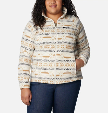 Women's Benton Springs Printed Full Zip Fleece Jacket - Plus Size