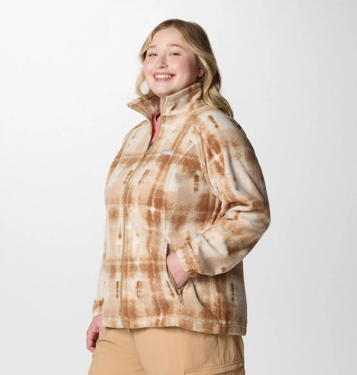 Women's Benton Springs Printed Full Zip Fleece Jacket - Plus Size