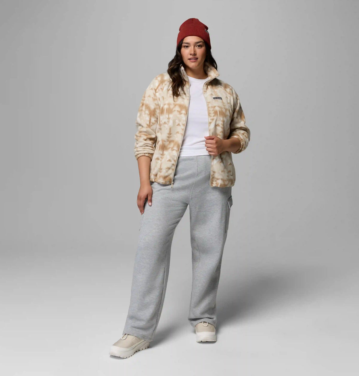 Women's Benton Springs Printed Full Zip Fleece Jacket - Plus Size
