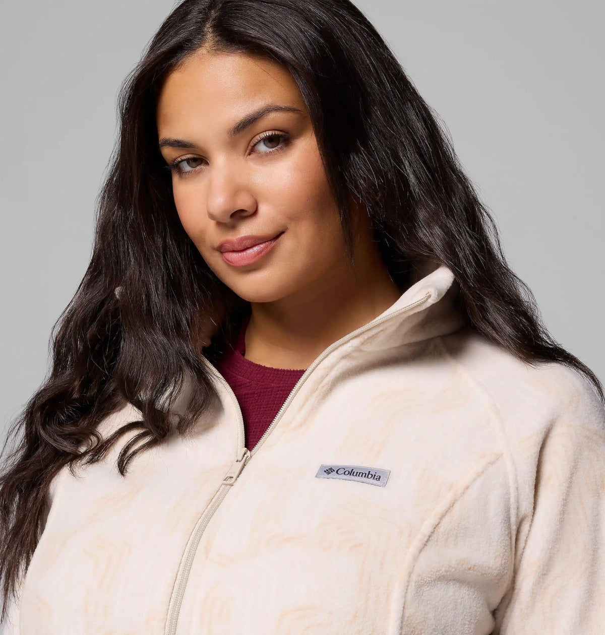 Women's Benton Springs Printed Full Zip Fleece Jacket - Plus Size