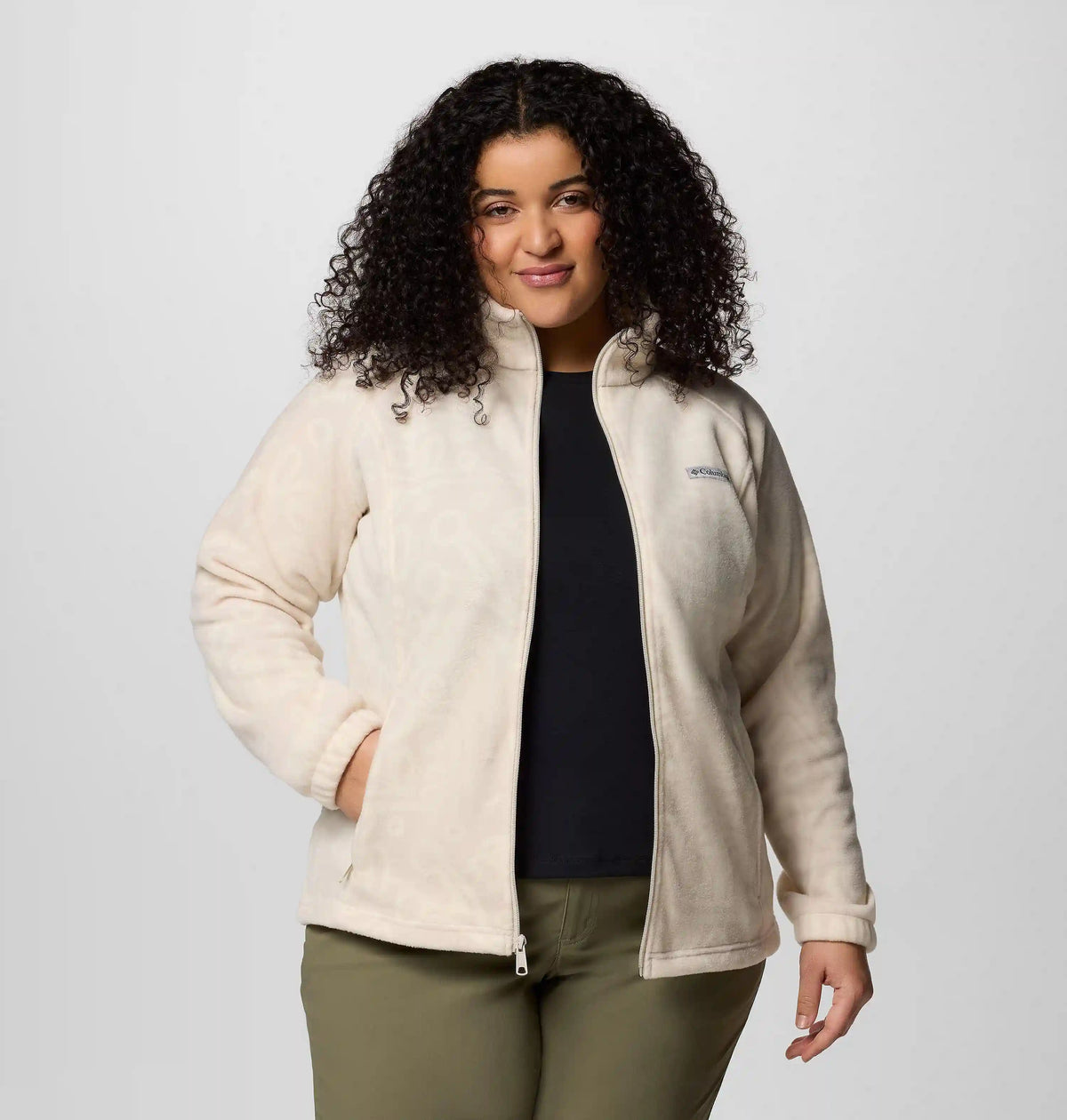 Women's Benton Springs Printed Full Zip Fleece Jacket - Plus Size