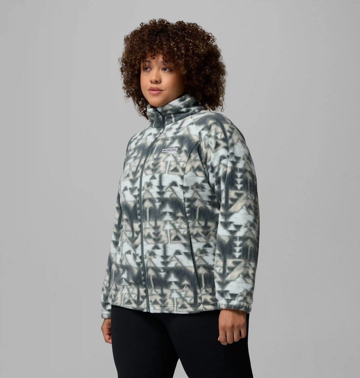 Women's Benton Springs Printed Full Zip Fleece Jacket - Plus Size