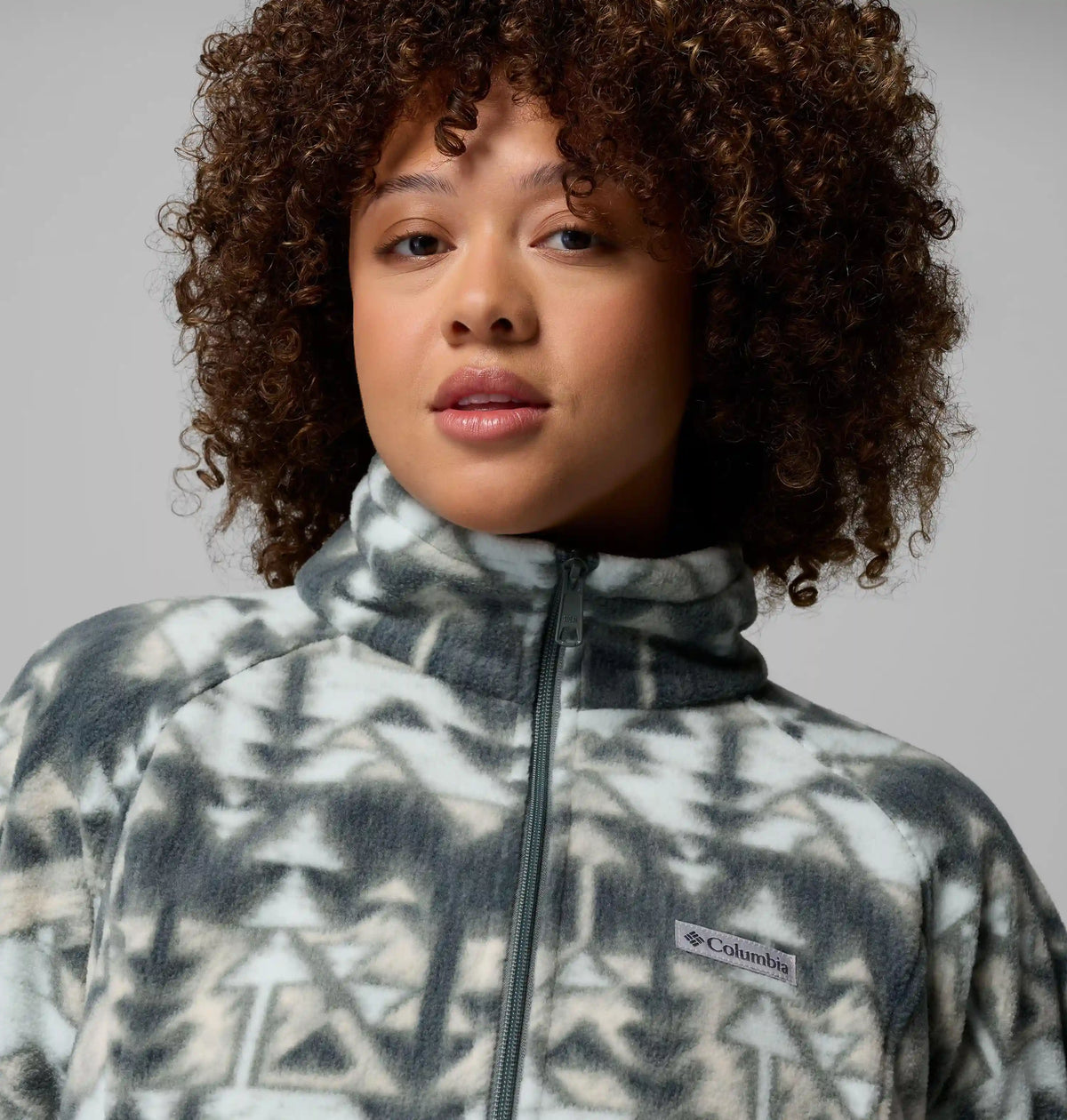Women's Benton Springs Printed Full Zip Fleece Jacket - Plus Size