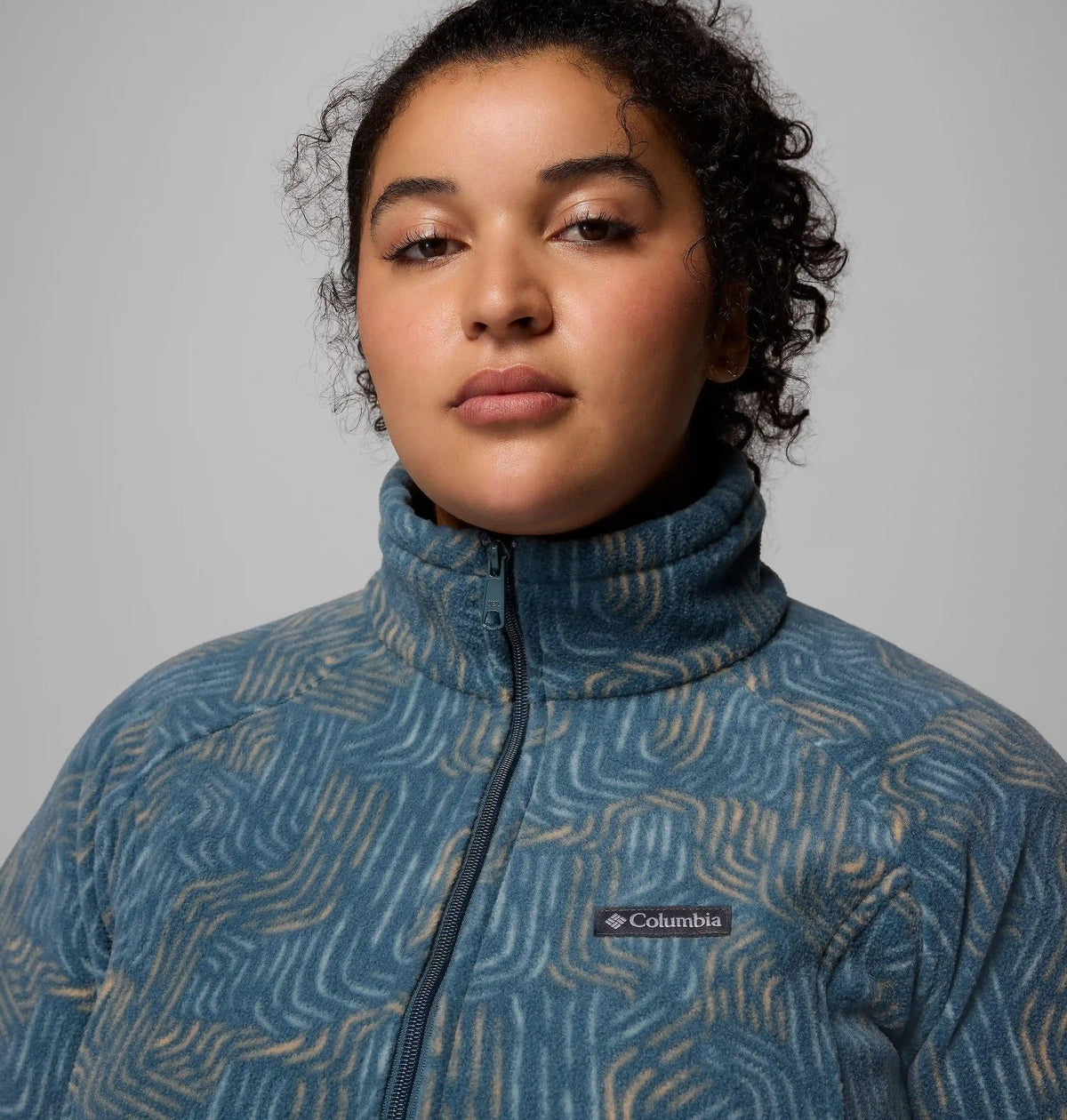 Women's Benton Springs Printed Full Zip Fleece Jacket - Plus Size