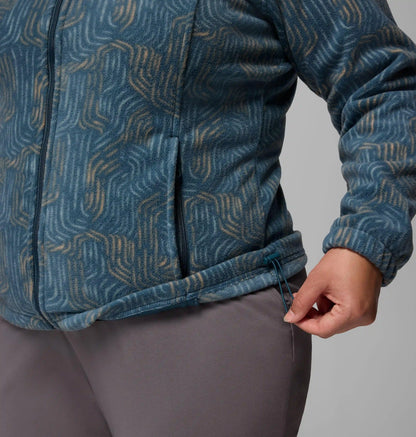 Women's Benton Springs Printed Full Zip Fleece Jacket - Plus Size