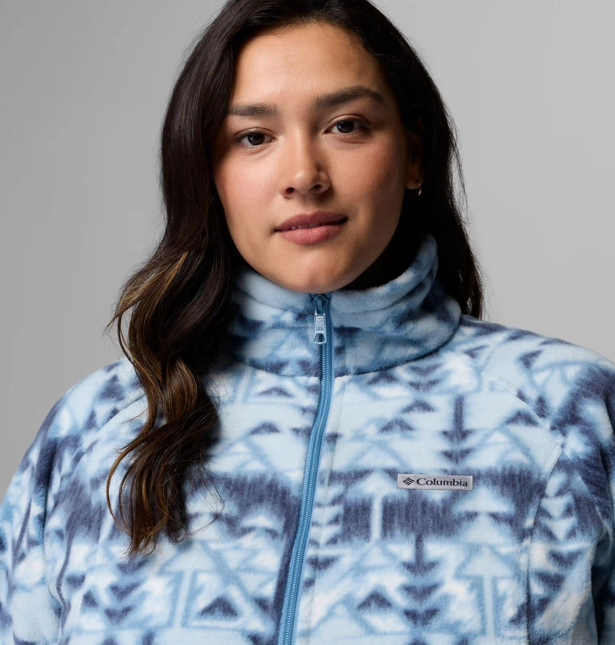 Women's Benton Springs Printed Full Zip Fleece Jacket - Plus Size