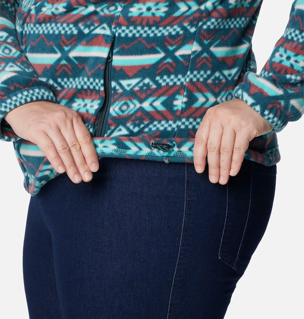 Women's Benton Springs Printed Full Zip Fleece Jacket - Plus Size