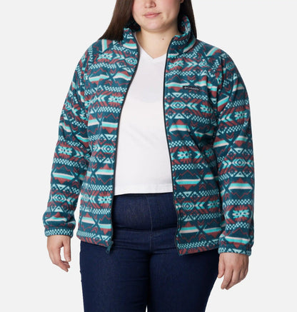 Women's Benton Springs Printed Full Zip Fleece Jacket - Plus Size