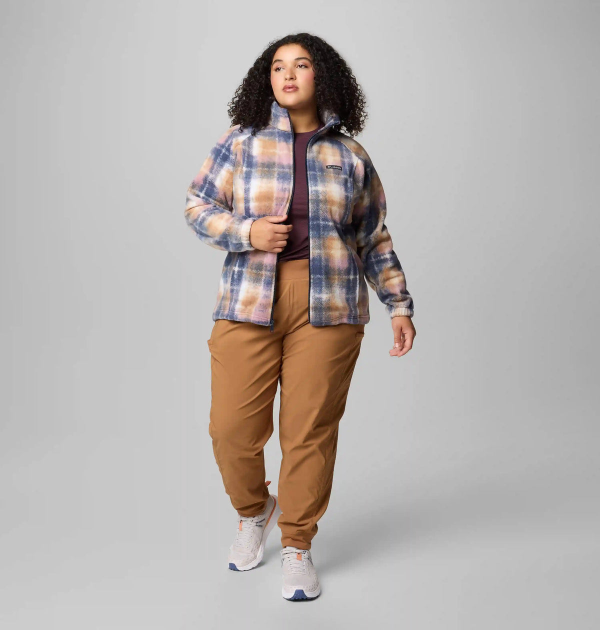 Women's Benton Springs Printed Full Zip Fleece Jacket - Plus Size