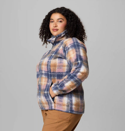 Women's Benton Springs Printed Full Zip Fleece Jacket - Plus Size