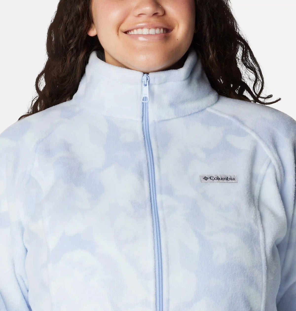 Women's Benton Springs Printed Full Zip Fleece Jacket - Plus Size